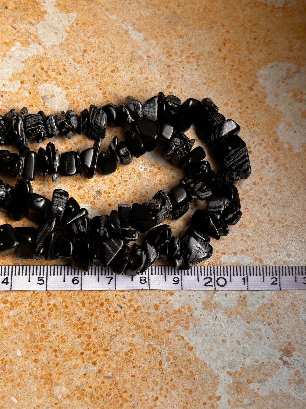 Catenine: Schwarze Obsidian-Stein Kette (80cm) – Usato da Dittingen venduto da Bellevista 5