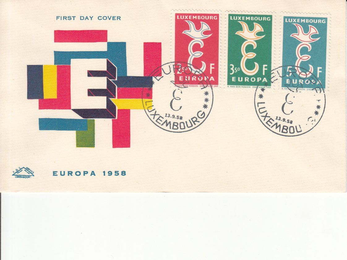 Tutti i francobolli: Europa-Marke 1958, 6 FDC – Usato da Bürglen TG venduto da StampGraf 6