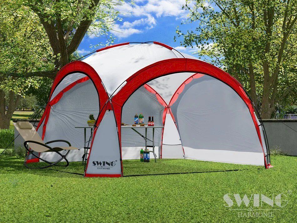 Tentes & Pavillons: LED Event Pavillon 3,60 m Rot – Neuf avec emballage d'origine à Bottighofen par zaap 4
