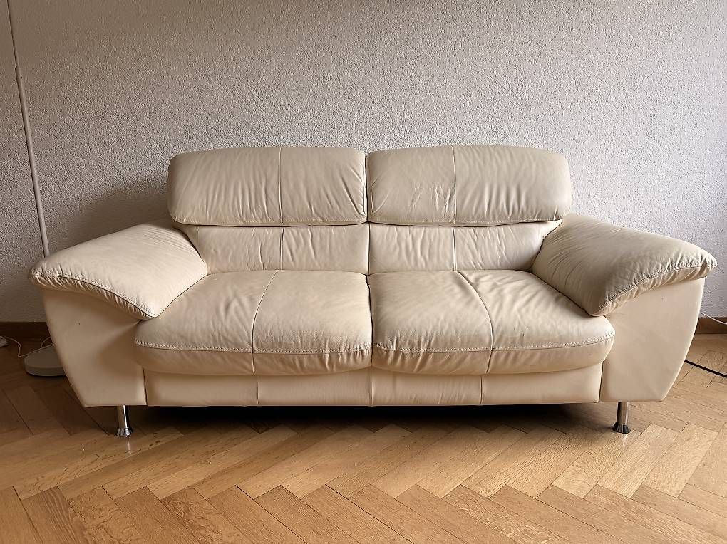 Sofas: Echtledersofa Beige Gratis – Gebraucht aus Bern von Xtr3me