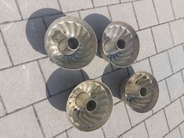 4 Gugelhupf Formen Aluminium Gross 24cm