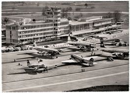 Flughof Zürich-Kloten, gelaufen 1955