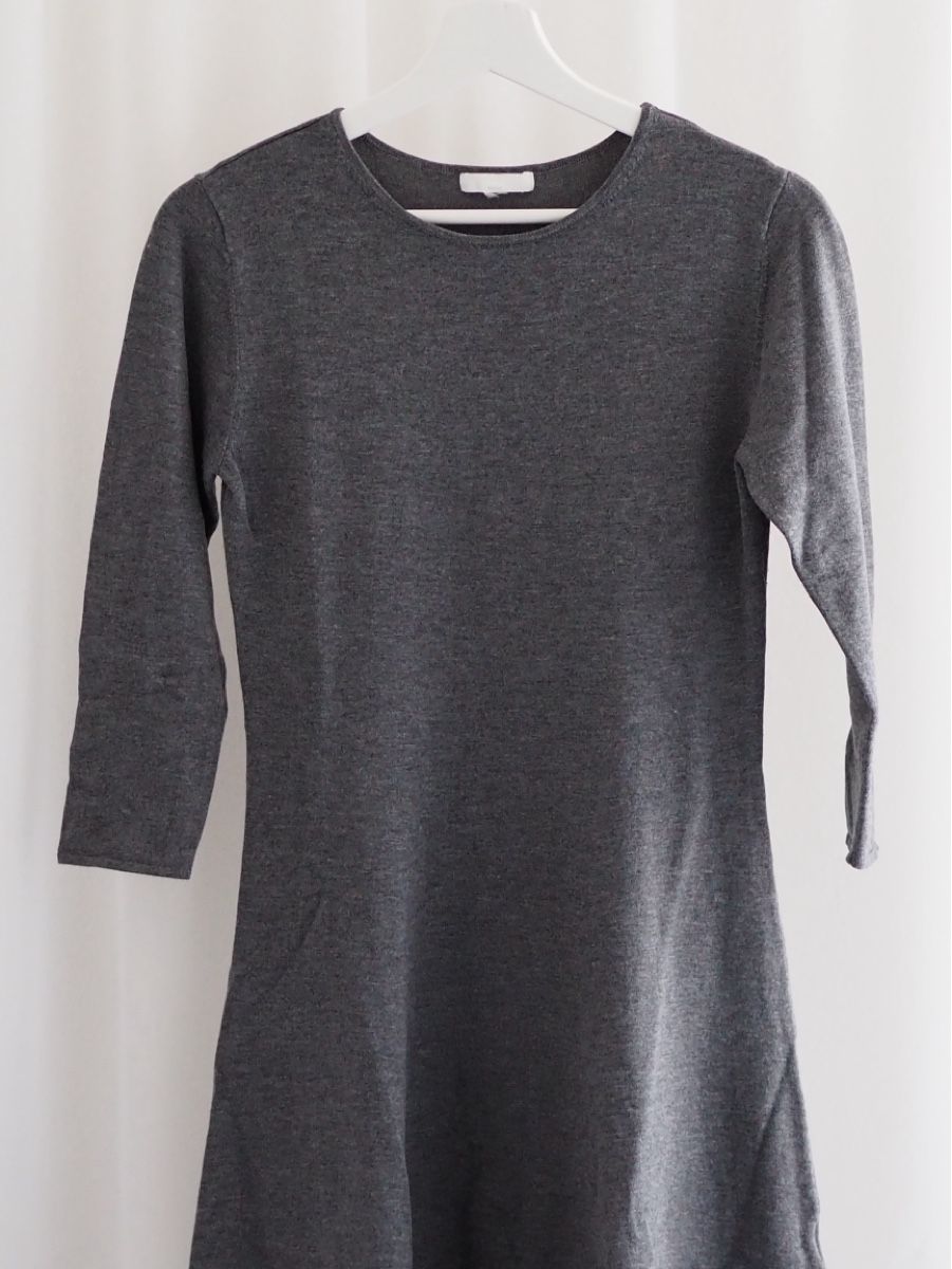 H&M Kleider: H&M Basics Strickkleid Gr. S Grau Übergangszeit – Neu (gemäss Beschreibung) aus Neftenbach von litta_00