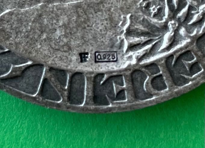 Medaglie: Schweizerische Schuetzenmedaille, Silber 925 – Usato da Bremgarten AG venduto da Schussi 2