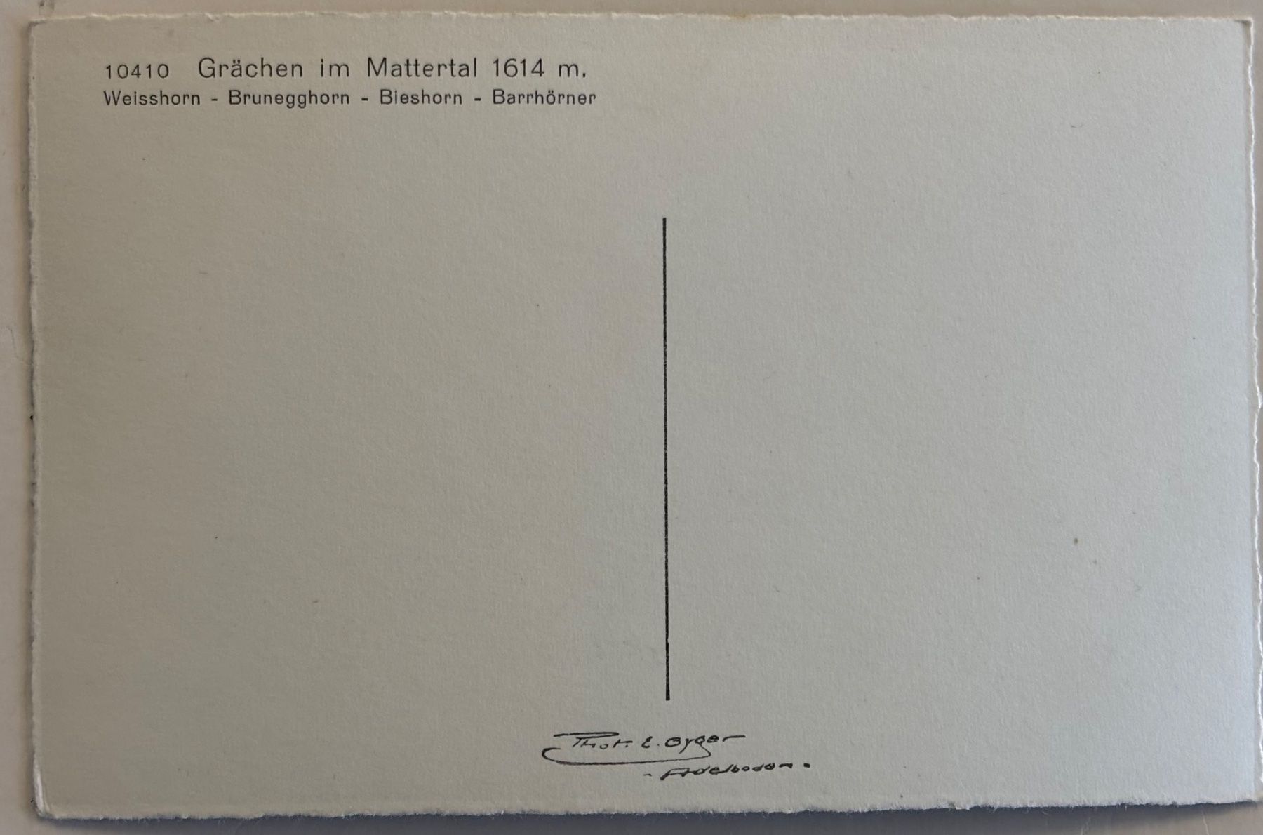Ansichtskarten: E. Gyger - Grächen im Mattertal – Gebraucht aus Frauenfeld von Merk52 1