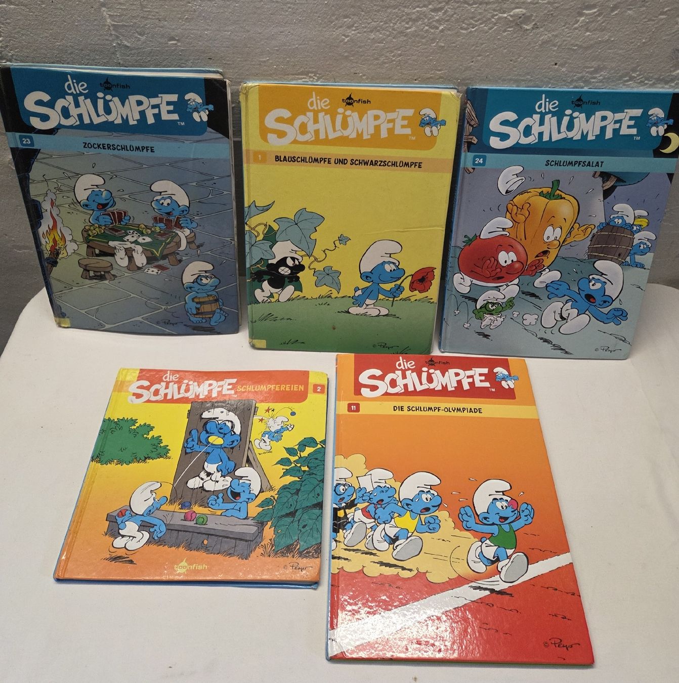 Comics: 5x  Die Schlümpfe Comic-Bücher Konvolut.. – Gebraucht aus Stans von Ducati16
