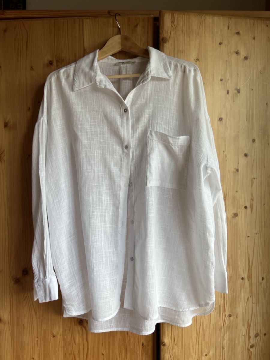 Pull&Bear Camicette: Pull&Bear Hemd, weiss, Gr. M  – Usato da Wallisellen venduto da sarinavs