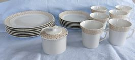 Fürstenberg Porzellan Kaffeeservice Golddekor Vintage, 02613
