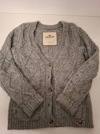 Hollister Strickjacke Grau, Grösse S