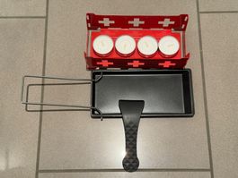 Réchaud à raclette avec 4 bougies, neuf