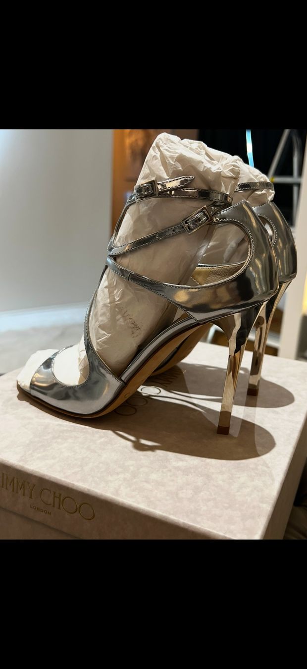 Jimmy Choo Scarpe da donna: Jimmy Choo Silver Lance 37 NEU – Nuovo e nell'imballaggio originale da Dübendorf venduto da AlexF_8nhl