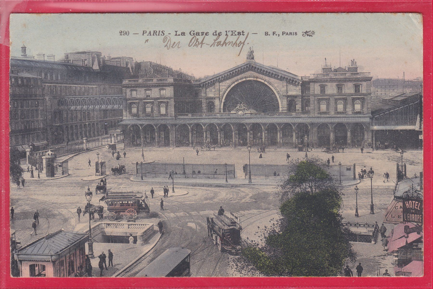 Cartoline postali: PARIS - LA GARE DE L'EST – Usato da Oberrieden venduto da Gebirgsstelze