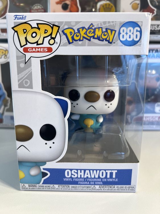 Funko Pop! Games: Pokemon - Oshawott - Figura de vinilo coleccionable - Idea de regalo - Producto oficial - Juguetes para niños y adultos - Fans de videojuegos - Figura modelo