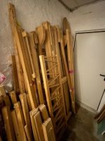 Grosses Konvolut Kinder-/Hochbett-System aus massiver Kiefer