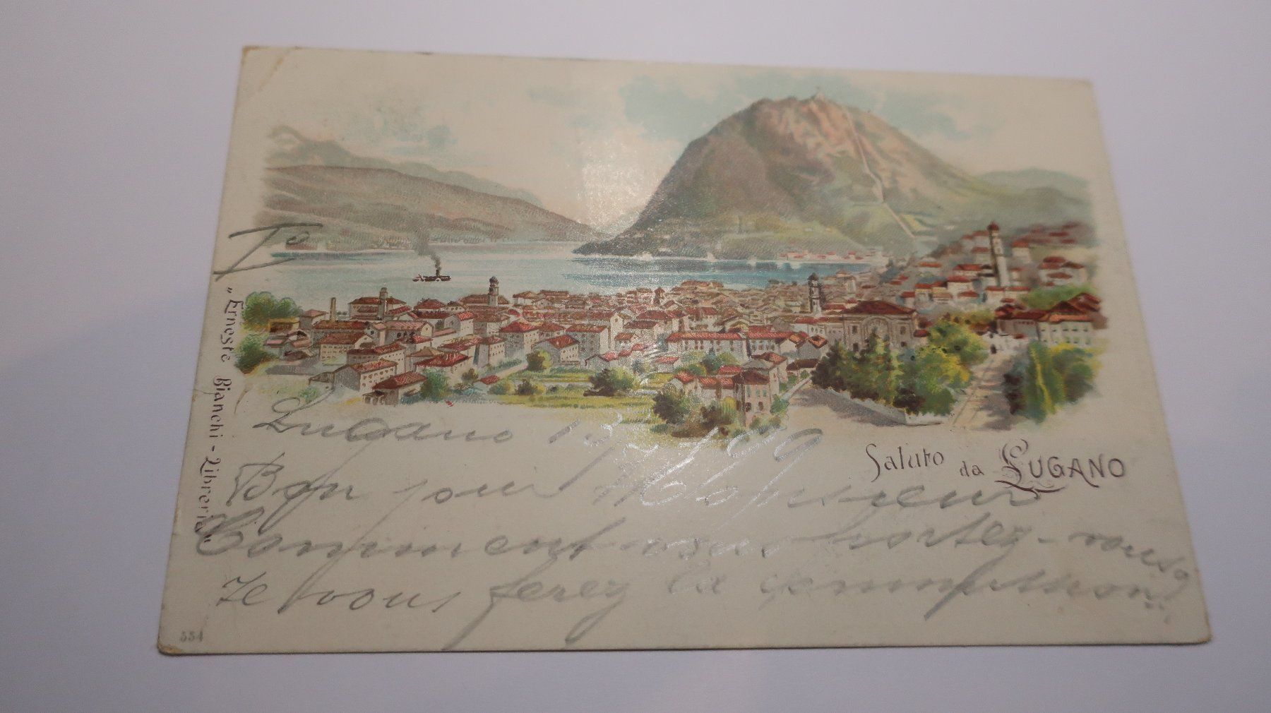 Cartes postales: Saluto da Lugano  1899 – D'occasion à Cormoret par Pascalll2001 1