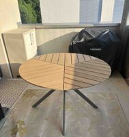 Runder Gartentisch Holz Optik guter Zustand