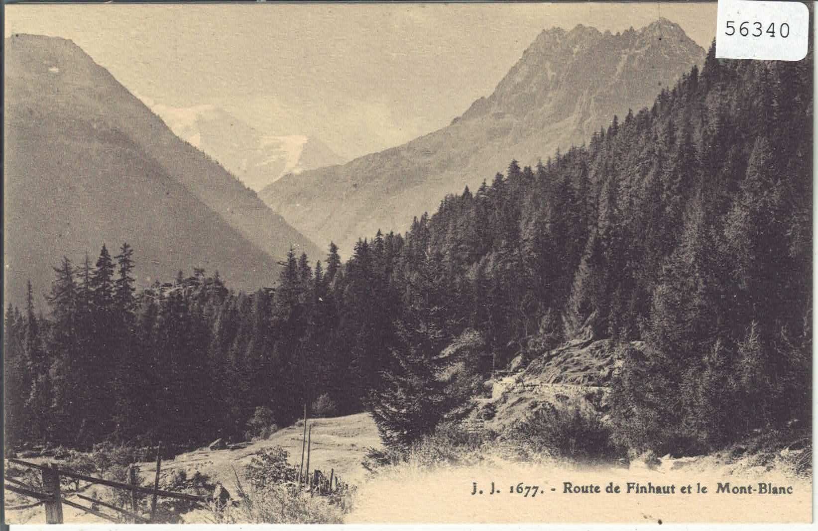 Cartes postales: Route de Finhaut et le Mont-Blanc – D'occasion à Ettingen par Kartenplanet