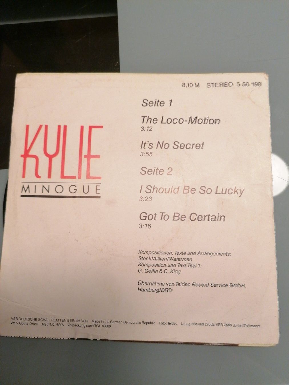 Schallplatten: Single Schallplatte Kylie Minogue – Gebraucht aus Büttikon AG von Amineah 1