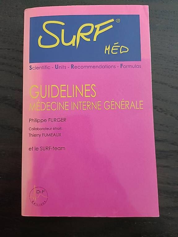 Libri: SURFméd  Guidelines Médecine Interne Générale (ed. 2019) – Usato da Lausanne venduto da dom_6thh