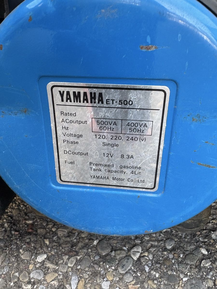 Yamaha Generatori di corrente: Stromgenerator Yamaha ET500  – Usato da Adlikon b. Regensdorf venduto da Teo19 4