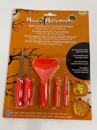 Halloween Kürbis Schnitz-Set