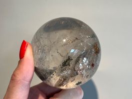 Exklusive klare Lodalith Kugel Bergkristall - 6.5cm, 380g