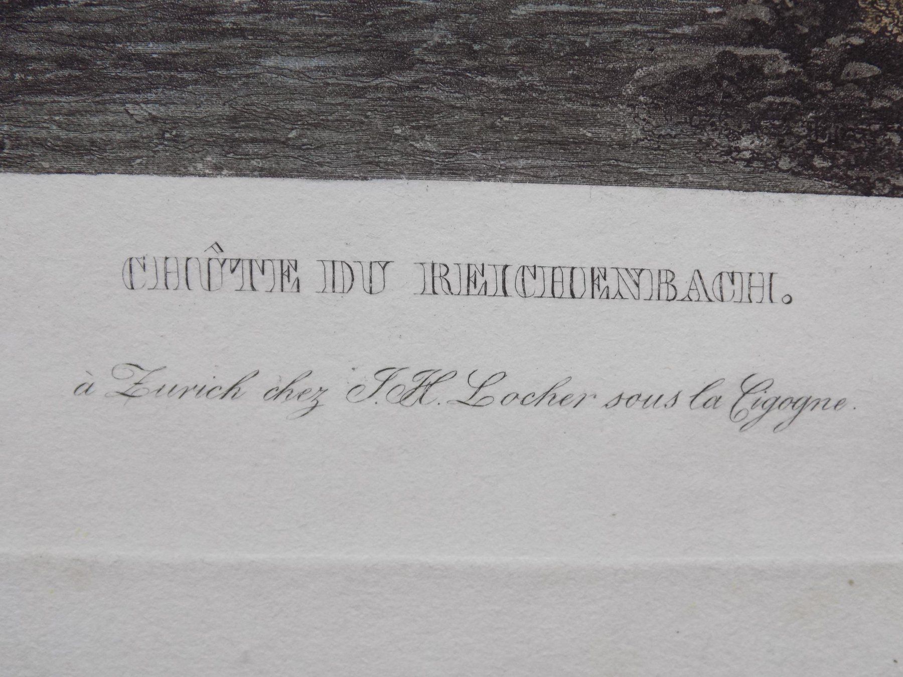 Stiche: Reichenbachfall koloriert – Gebraucht aus Risch von Rischli15 2
