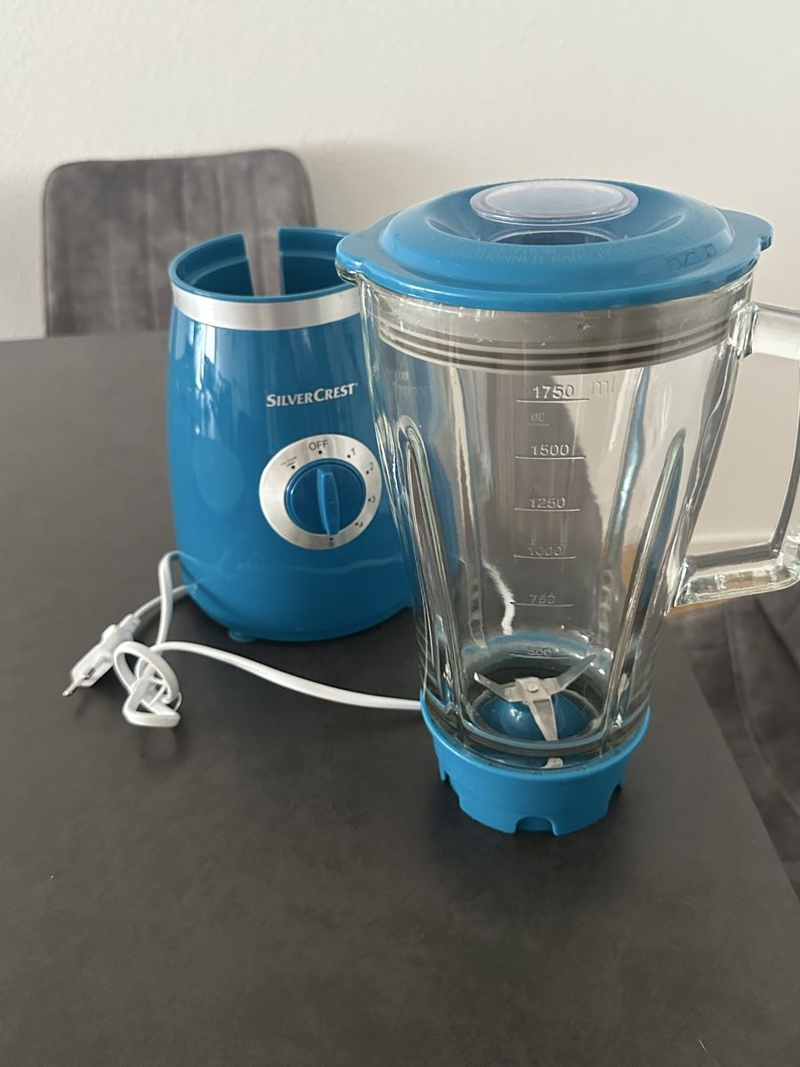 SilverCrest Elettrodomestici da cucina: Mixeur Silvercrest bleu en verre  – Nuovo (secondo la descrizione) da Clarens venduto da Riviera_Friperie 3
