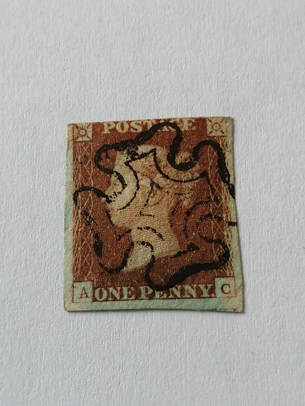 Alle Briefmarken: One Penny Red 1841, Platte 22 – Gebraucht aus Happerswil von tschergi