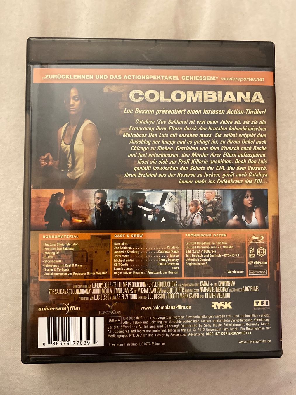 Tutti i DVDs: Colombiana Blu-ray – Usato da Dübendorf venduto da GinaGiulia 1