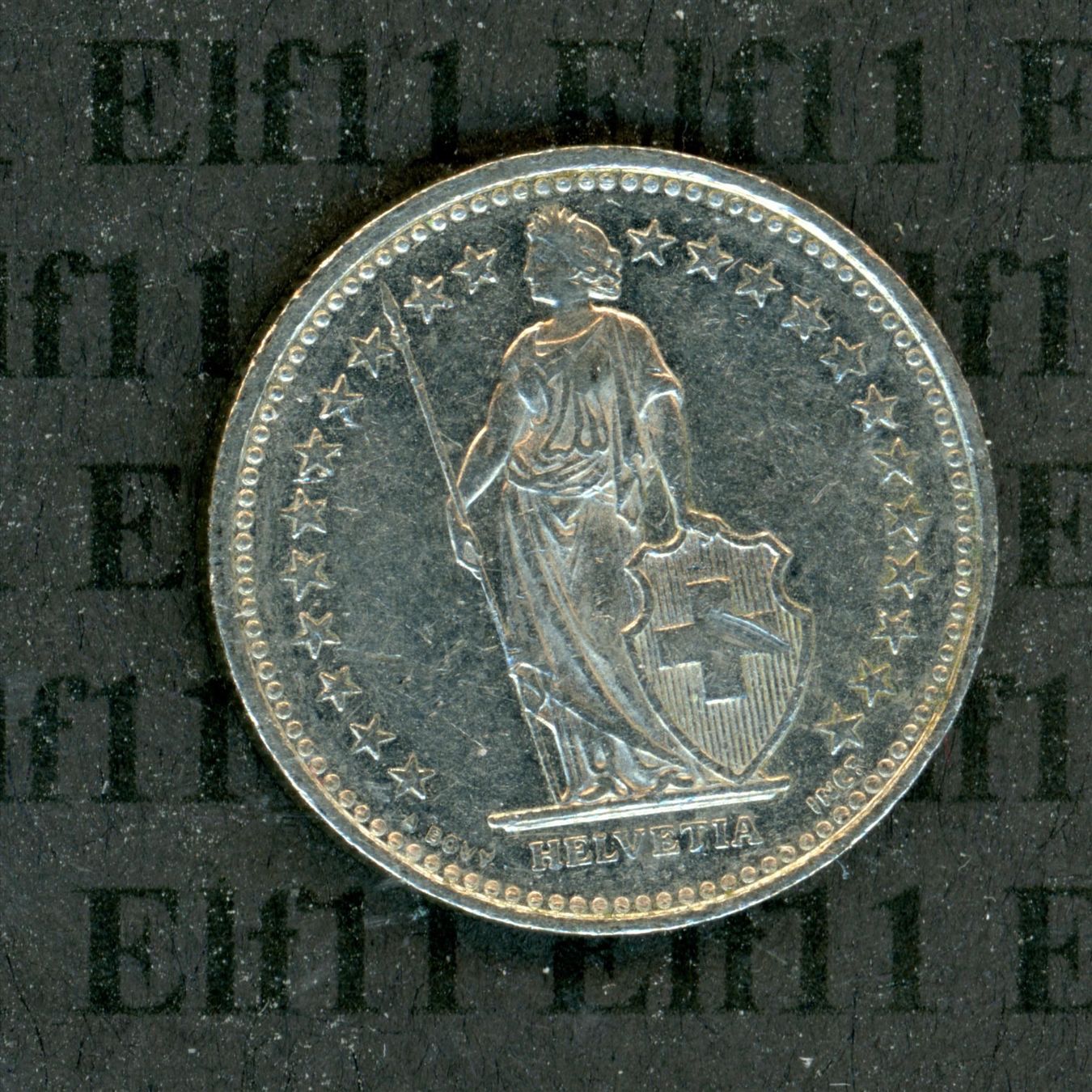 Tutti le monete: CHF___0.50 1997 -vz 50 Rappen – Usato da Widnau venduto da Elf11 1