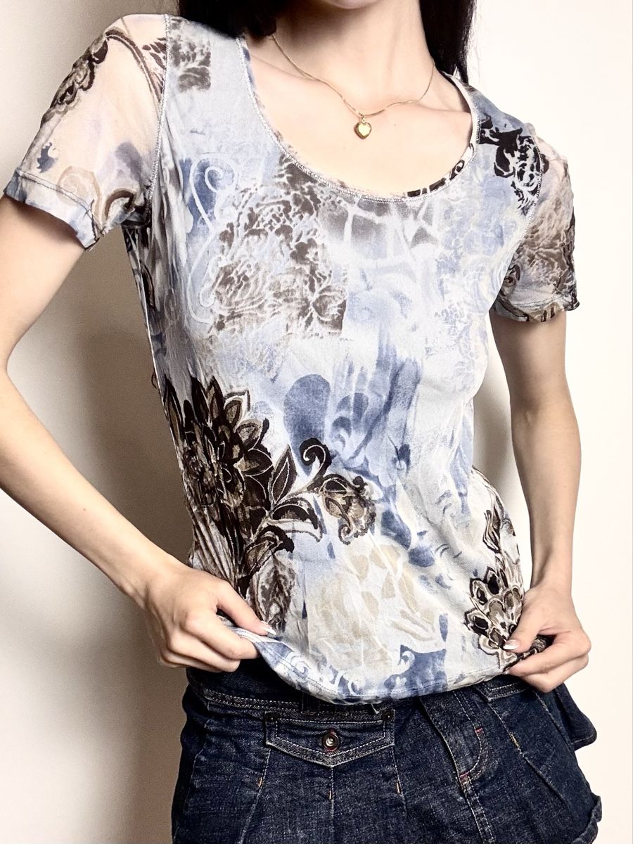 Top: unique vintage mesh top – Usato da Leissigen venduto da lamooniade