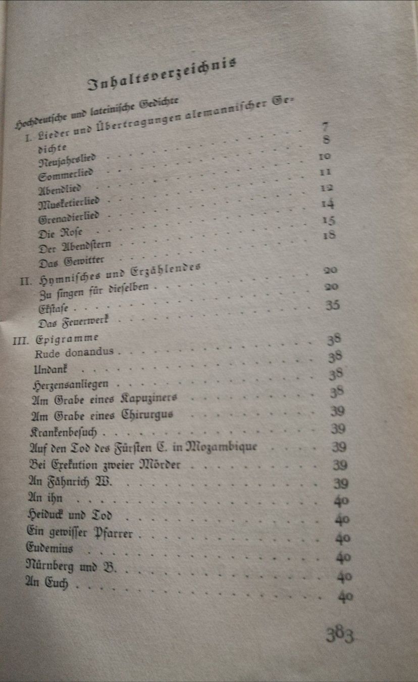 Libri: Johann Peter Hebels Werke Band III – Usato da Malans GR venduto da soboru 4