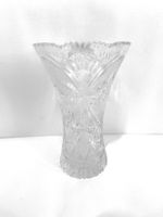 Vintage Kristall Vase Bohemia 1970er