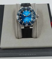ORIS "AQUIS DATE CALIBRE 400" MIT BLAUEM ZIFFERBLATT