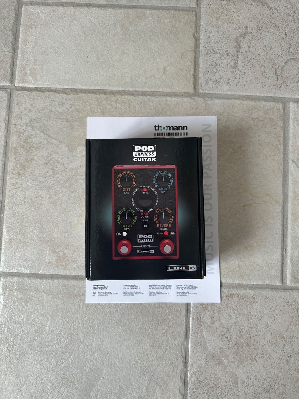Line 6 Musikinstrumente: Line 6 POD Express Gitarren Bodeneffekte Neu – Neu und originalverpackt aus Watt von Gini120