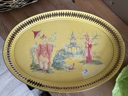Serviertablett oval, Carolyn Sheffield, top Zustand