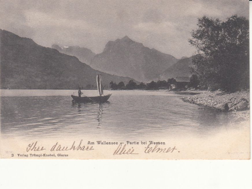 Ansichtskarten: Wallensee 1907 – Gebraucht aus Bürglen TG von StampGraf