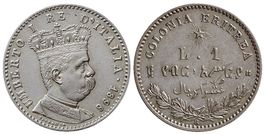 Italienisch-Eritrea, 1 Lira 1896 Rome