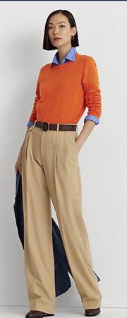 pull orange taille L marque Benetton pour femme
