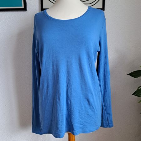 CECIL basic Langarmshirt blau Groesse L guter Zustand