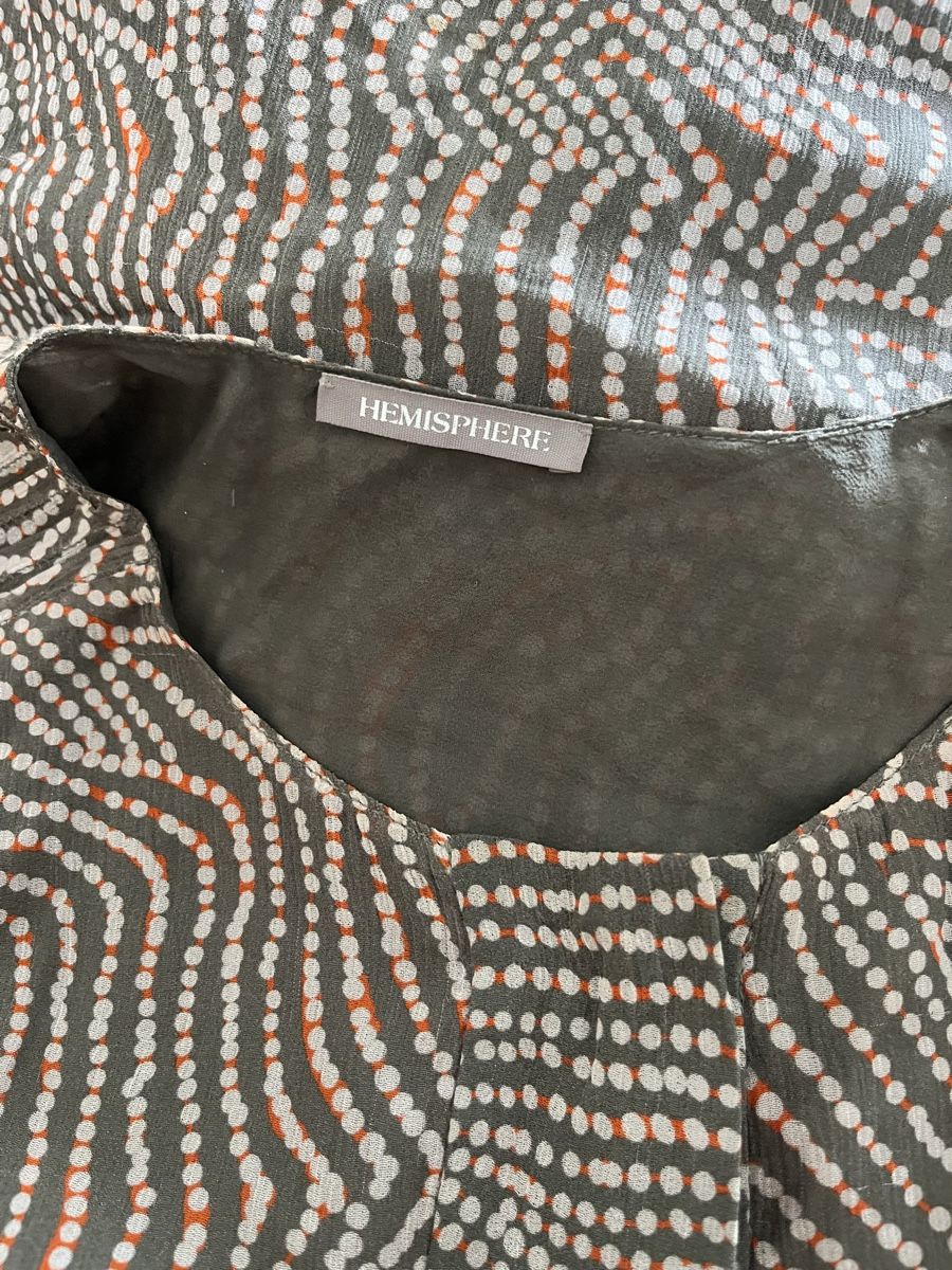 Hemisphere Chemisiers: Hemisphere Blouse 100% Silk printed size S  – D'occasion à Lausanne par Danash 5