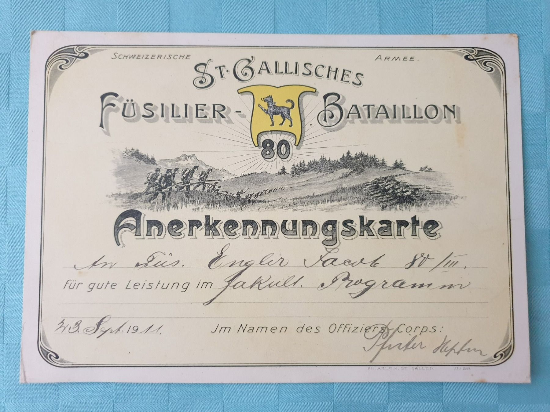Cartoline: Ehrenmeldung – Usato da Mörschwil venduto da spirspi
