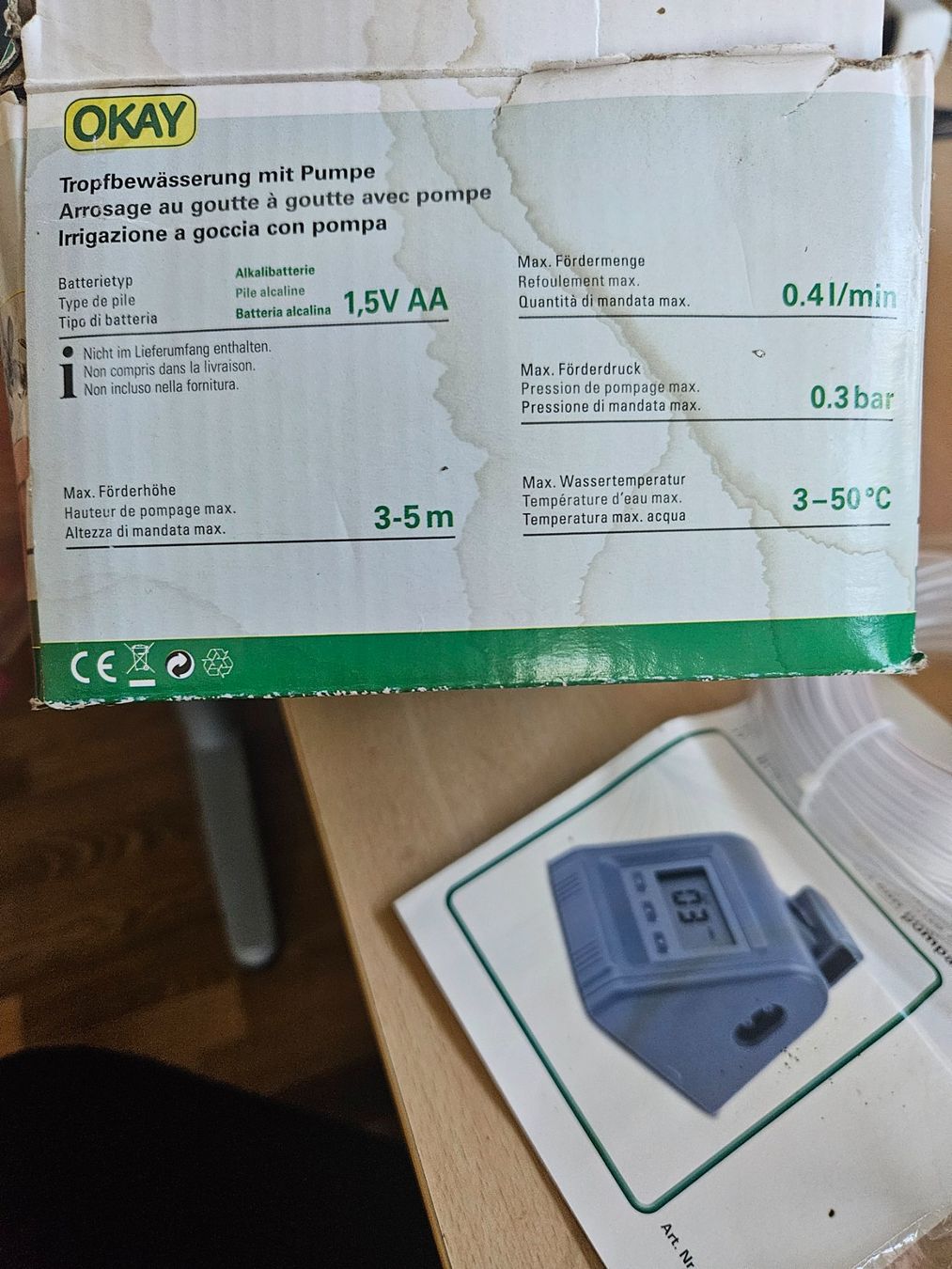 Pompe & Parti di ricambio: Topfbewässerung mit Pumpe – Nuovo (secondo la descrizione) da Römerswil LU venduto da Helfenstein6027 2