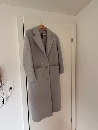 LangerChen Coat Wool Grey Size XS Long Sleeve Buttons