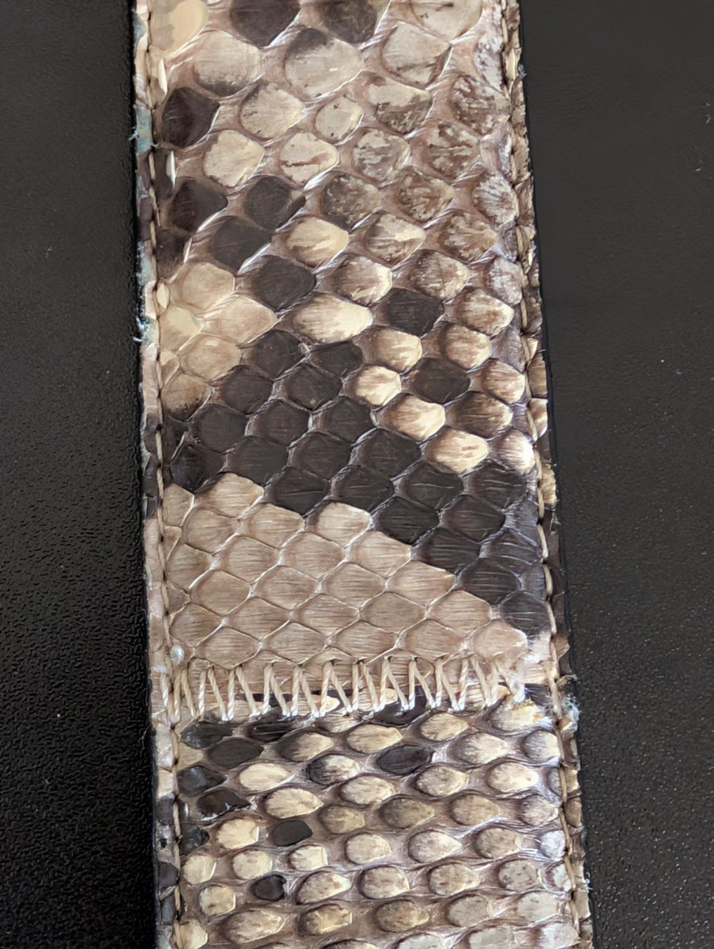 Cinture: Echt Python Leder Gürtel mit schöner Schnalle - Grösse 95cm – Usato da Herisau venduto da apo_bxx7 4