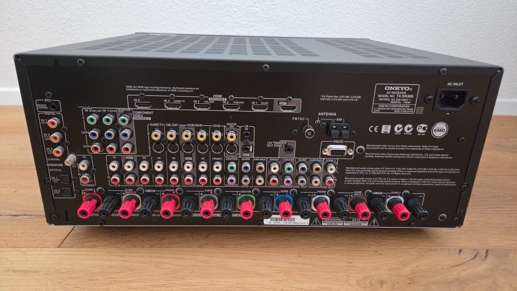 Onkyo Receiver: Onkyo TX-SR806 High-End AV-Receiver – Gebraucht aus Utzenstorf von soma3427 2