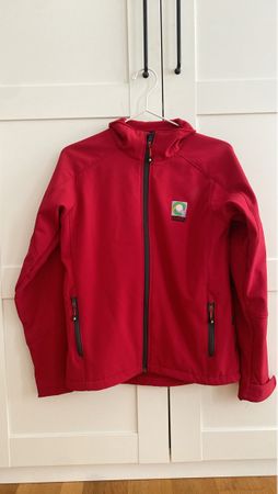 Rote Softshell Jacke mit Fleece-Innenseite, Grösse S