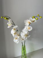Orchideen Zweige weiss, 3-er Set, Kunstpflanzen