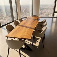 Esstisch Eiche Massiv 270cm modern Baumkante inkl. Gestell
